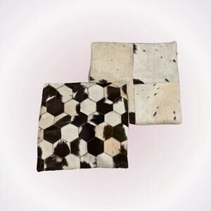 Cowhide Decorative Pillow Cover | Sz 18” x 18”